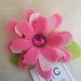 Handmade Felt Flower Brooch With Leaves By Handmade Little Creations