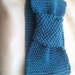 HandmadeLittleCreations Hand Knitted Wide Stylish Headband/ Earwarmer In Blue