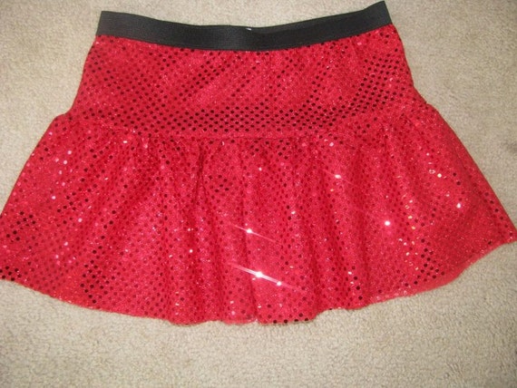 Misses Tiered Sparkle Running Skirt