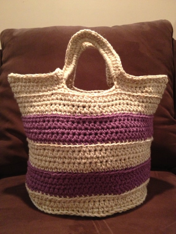 PATTERN ONLY for  Large Crocheted Beach Bag / Tote Bag