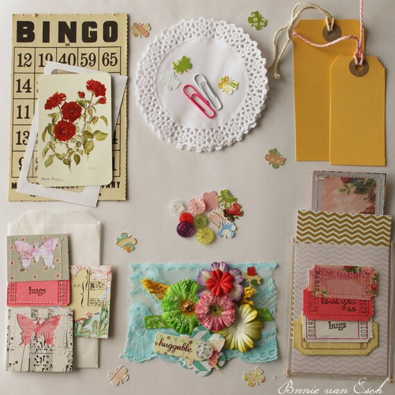 Bingo Mini Journal and Embellishments