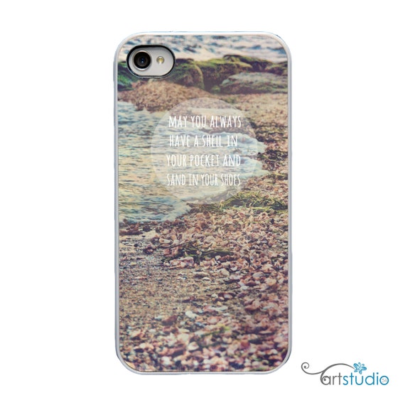 Dennisport Cape Cod Quote Beach - White or Black Sides iPhone Case - IPhone 4, 4s, 5 Hard Cover - Unique Trendy  - artstudio54