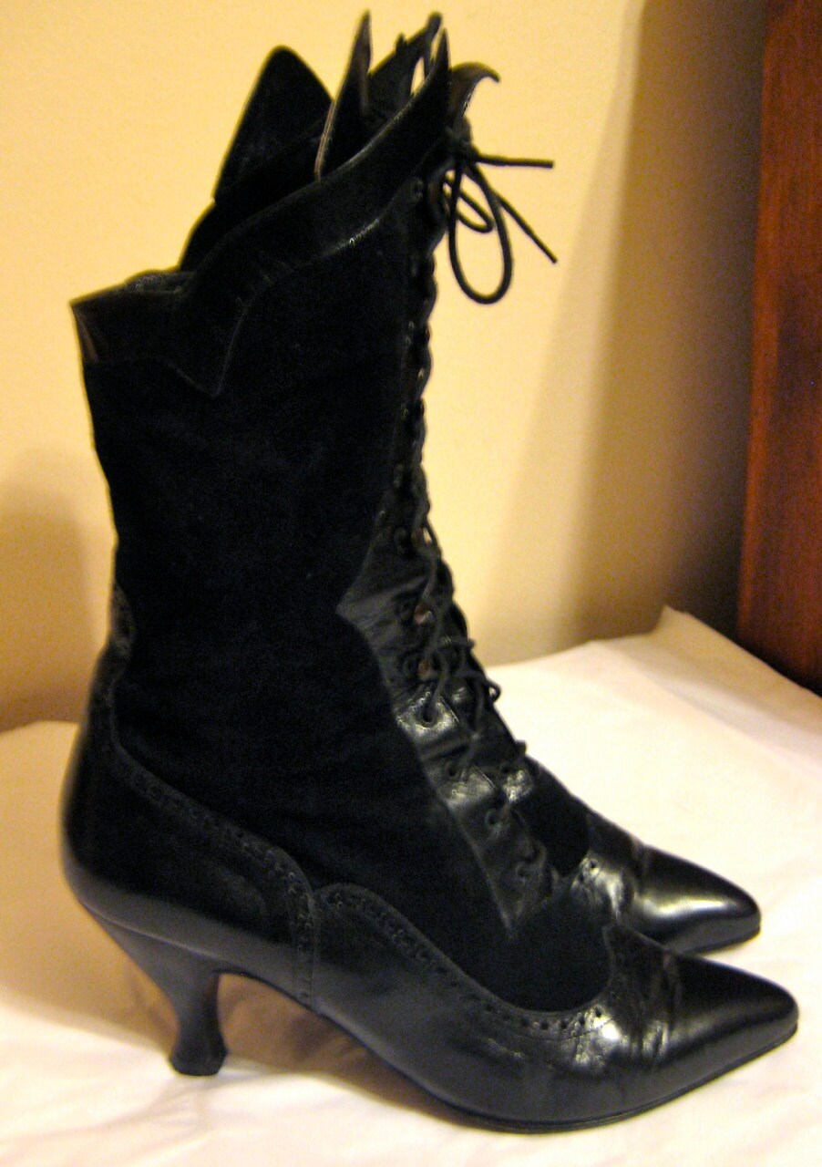 Bottines Botte PETER FOX Gothique, Cuir Noir VINTAGE 37, Gothic Black ...