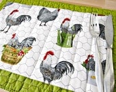 Quilted Placemats Rooster