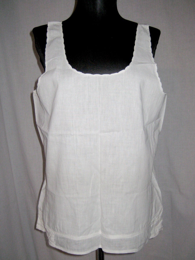 Vintage cotton 1940s50's M ,camisole, undershirt style, FIGURFIT, 40