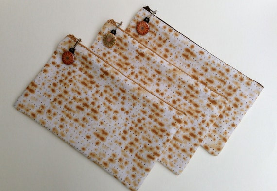 Passover Matzah Afikomen Zippered Bag