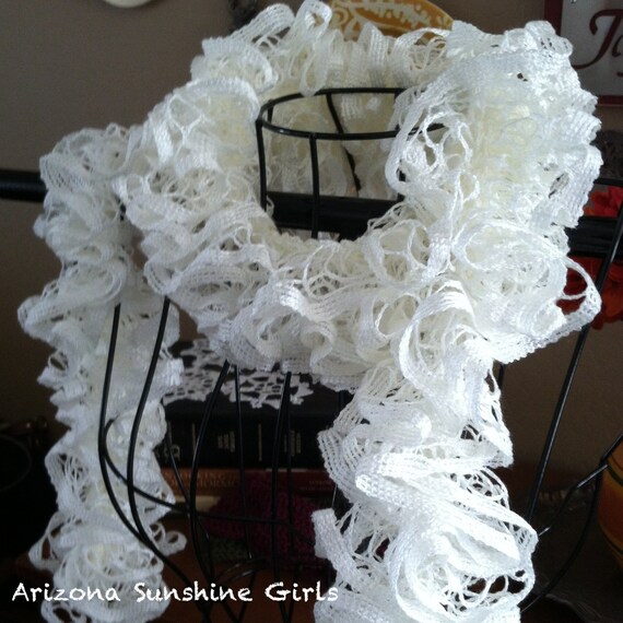 Crocheted Ruffle Scarf