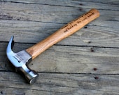 Personalized Hammer - Engraved Hammer - Fathers Day Gift - Husband Gift- Best Man Gift- Hand engraved custom designed