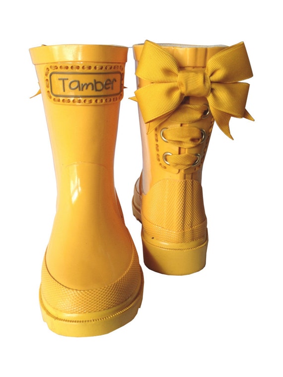 Timber & Tamber Rain Boots Rubber Gumboots Yellow