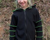 Infant - Toddler Pixie Hood Bell Sleeved Fleece Jacket