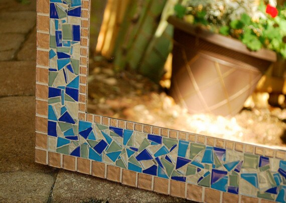 Decorative Mosaic Mirror Made to Order by GreenStreetMosaics