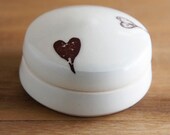 Porcelain Cosmetic Jar- Wedding Gift- Monoi Tahiti Body Butter