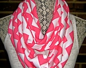 Soft Jersey Pink and White Infinity - Spring Trend