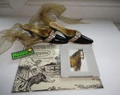 Recycled Vintage Film Slide Transparancy Horse Lover Brooch Handmade By Recycloanalyst