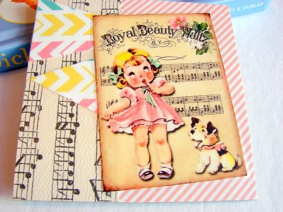Coaster  Single  Royal Beauty Waltz  Girl And Puppy by mimiandlucy