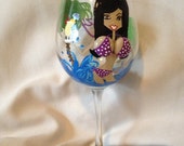 Beach Bunnies & Bikini Babe hand painted stemware with 3D Boobs and butts.  Custom Made to Order