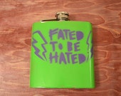 Faded to be Hated A Wolf Flask