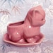 Vintage Kitsch Cuteie Pie  Pink Kitty Cat Planter