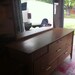 Vintage Drexel Triple Dresser Mid Century Retro with Mirror SOLID wood
