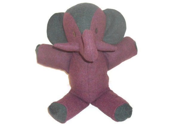 Stuffed Elephant Toy--Elaine