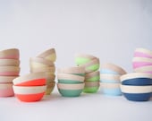 Wooden Mini Bowl, Choose Your Color, ring cup, spice pinch bowl
