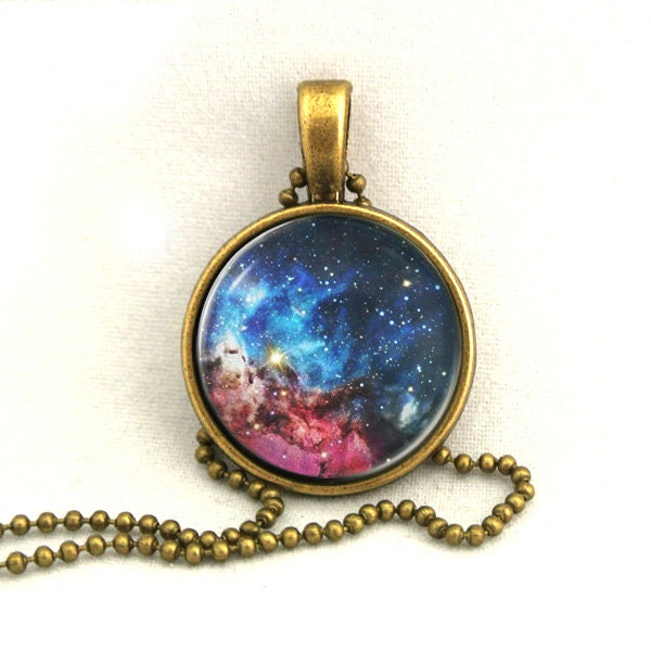 10 SALE Necklace Trifid Nebula Galaxy Jewelry by timegemstone ...