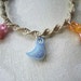 Macrame Bracelet with Acrylic Pastel Chick Charms