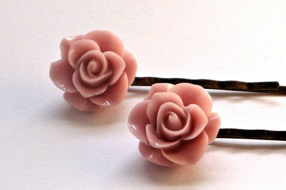 Rose  hair clips
