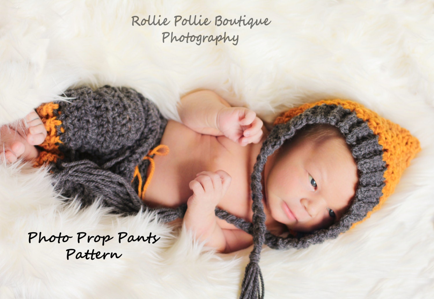 Newborn Photo prop / Crochet Pattern / Pants Pattern/ Longies Pattern