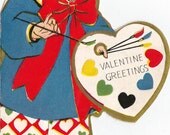 Vintage Children's Classroom Valentines Day Card (135)