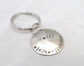 HAND STAMPED KEYCHAIN -Father's Day Gift,  Daddy Personalized Keychain