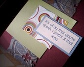 Nice and Stupid - Funny Blank Greeting Card