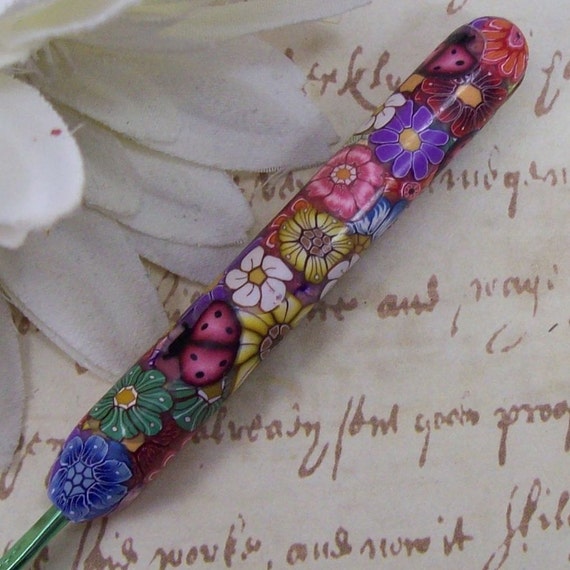 Boye Polymer Clay Covered Crochet Hook, Size D 3/ 3.25mm