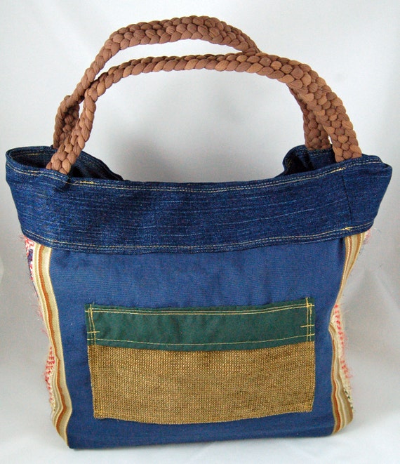 Blue Product Upcycled Shoulder Bag