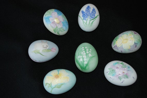 Easter Eggs Hand Painted Porcelain