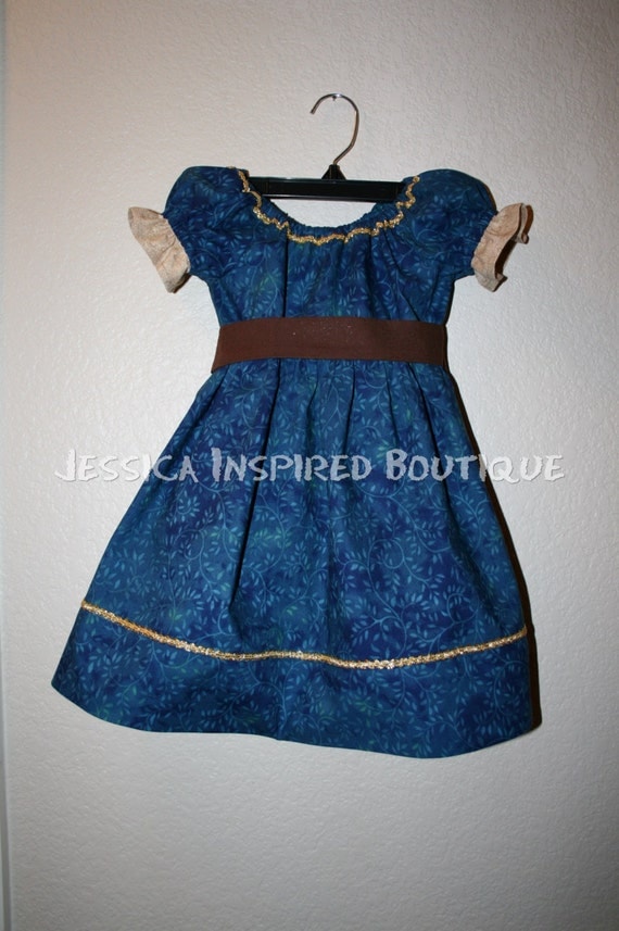 Brave Merida - Disney Princess Dress - Princess Merida Inspired Dress Brave Inspired Dress Size 2 3 4