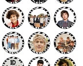 One Direction Edible Cupcake Toppers