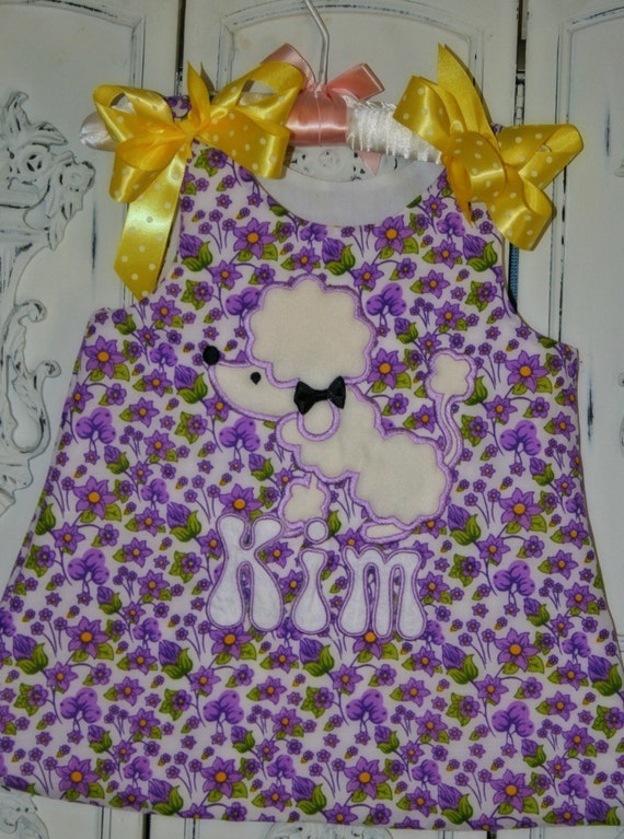 A-Line Personalized Baby Girl's summer dress
