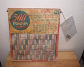 Nickel Punchboard 1940s Collectible