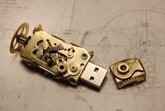 Steampunk USB Flash drive 8Gb