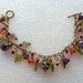 Mother's Day Crystal Charm Bracelet with Lampwork Beads and Swarovski Crystals