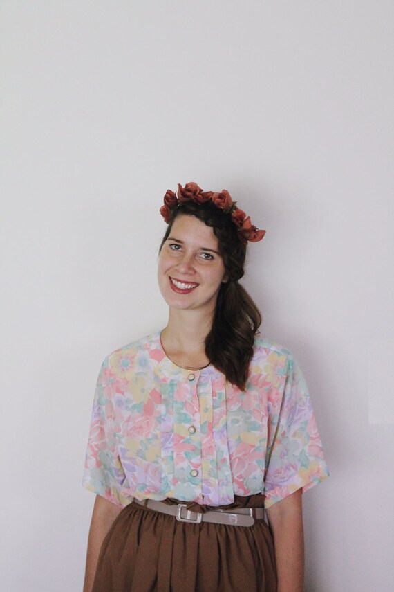 Vintage 1980s Starter Wife Blouse