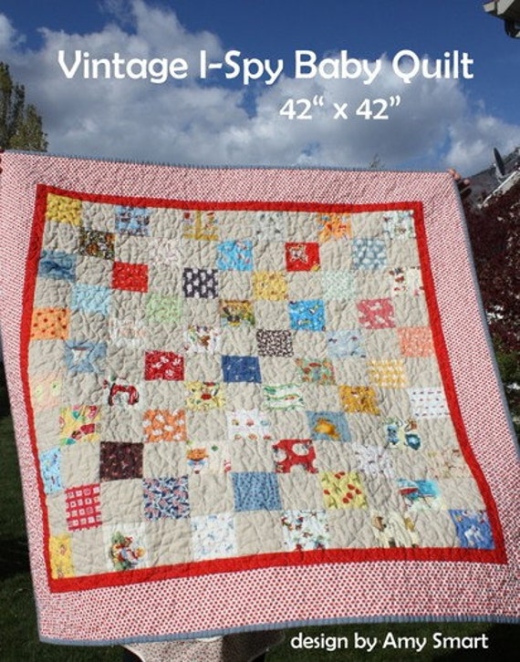 65 (3.5") I-spy quilt blocks and pattern
