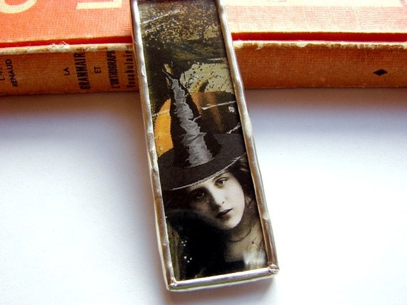 Microscope Slide Soldered Glass Art Pendant by mimiandlucy on Etsy