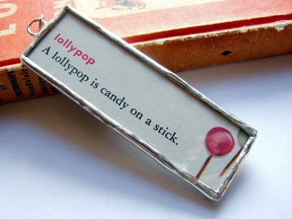 Microscope Slide Soldered Glass Art Pendant by mimiandlucy on Etsy