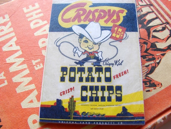 Big Pin Brooch Crispys Potato Chips  Paper and by mimiandlucy