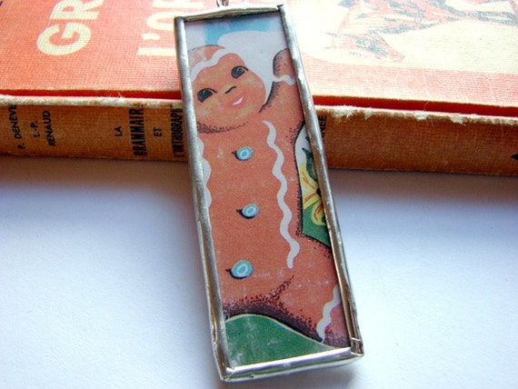 Microscope Slide Soldered Glass Pendant or Ornament by mimiandlucy