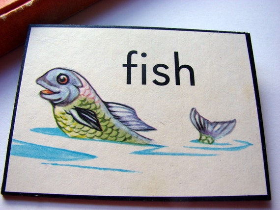 Big Pin Brooch Fish  Paper and Bookboard Decoupage by mimiandlucy