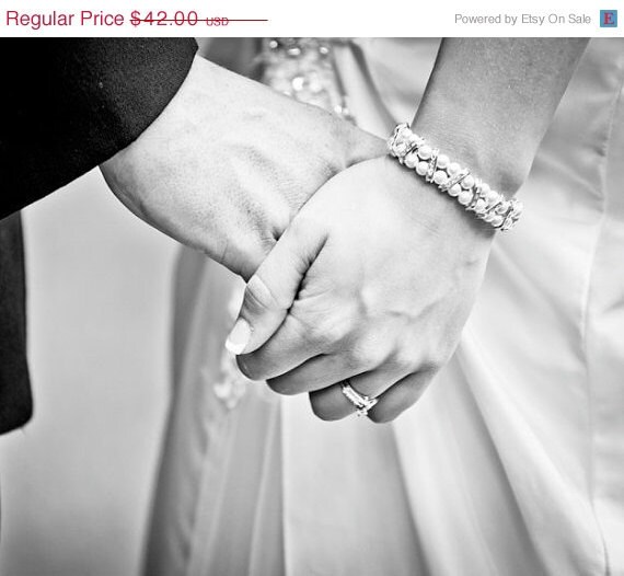 30% OFF ends Monday - TINA - White Swarovski pearls and rhinestones bridal bracelet - pick your pe by OliniBridalJewelry