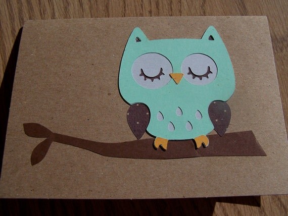 Handmade Owl Card